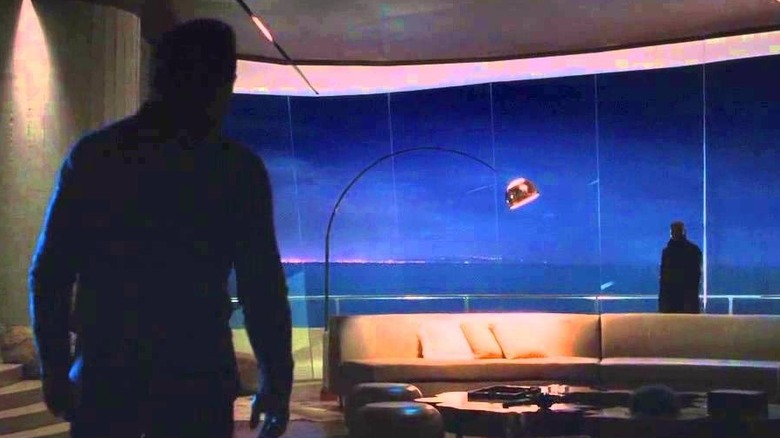 Tony Stark meets Nick Fury in "Iron Man" (2008)