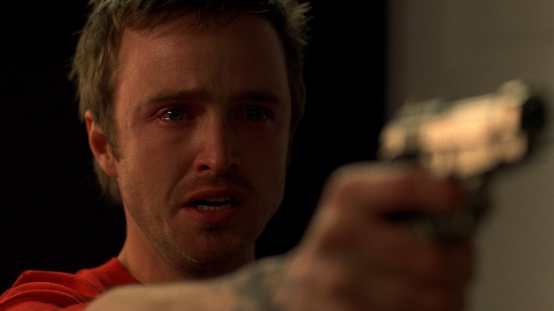 Jesse Pinkman aims