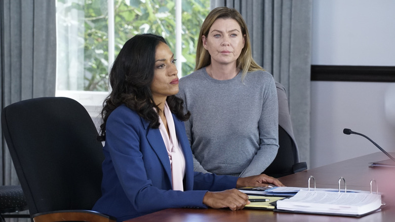 Two women sitting at desk