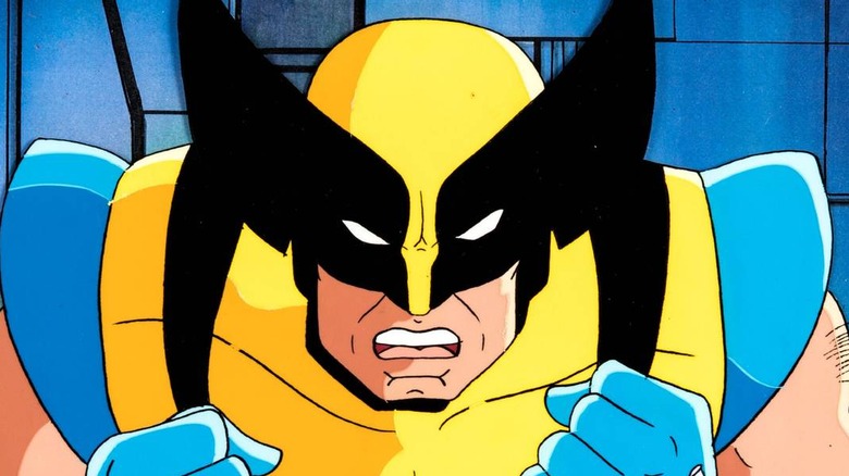 Wolverine glares angrily