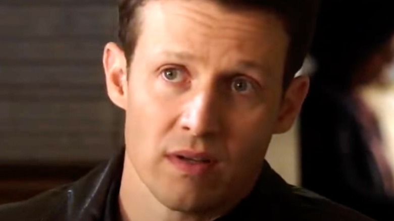 Will Estes looking to the right