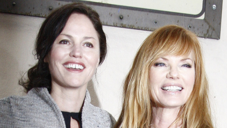 Jorja Fox and Marg Helgenberger smiling