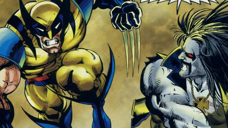 Lobo yelling at Wolverine