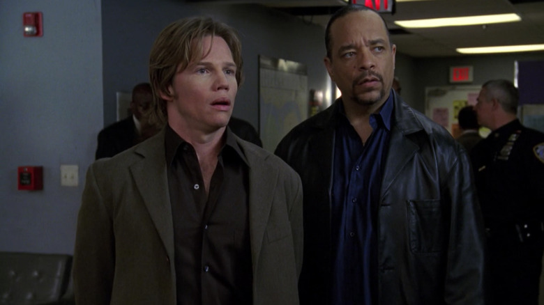 Ice-T booking a suspect on Law & Order