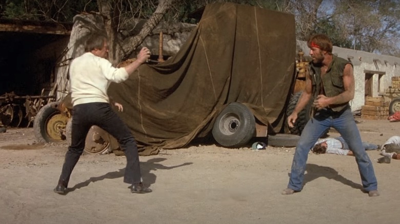 Chuck Norris and David Carradine