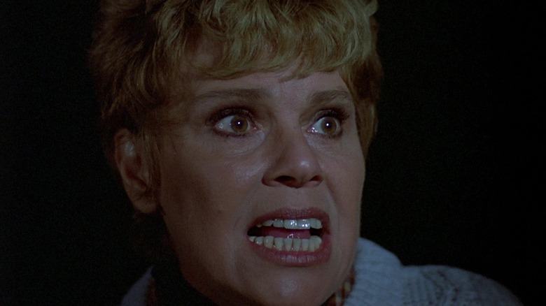 Pamela Voorhees bares teeth