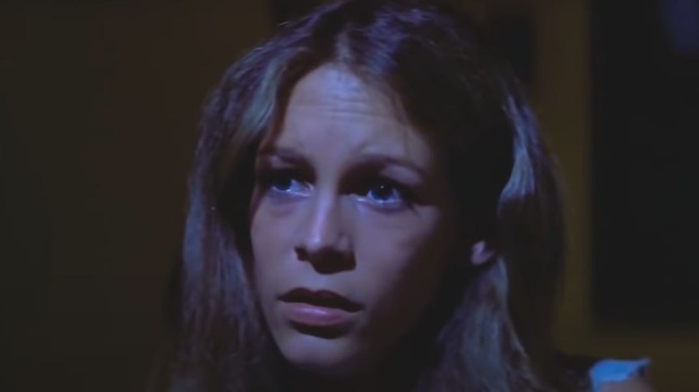 Laurie Strode looks distressed