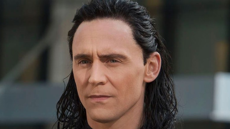 Loki grimacing face