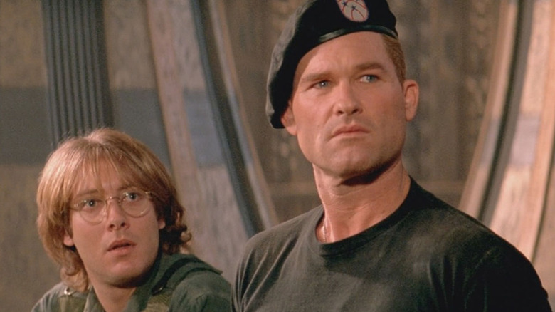 James Spader and Kurt Russell in Stargate
