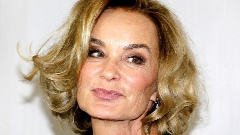 Jessica Lange smiling and looking to the side