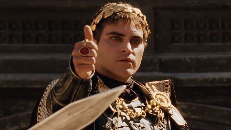 Joaquin Phoenix giving thumbs up