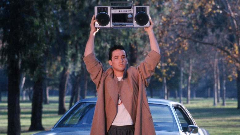 John Cusack holding boom box