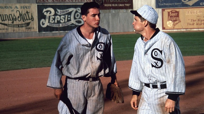 John Cusack on baseball field
