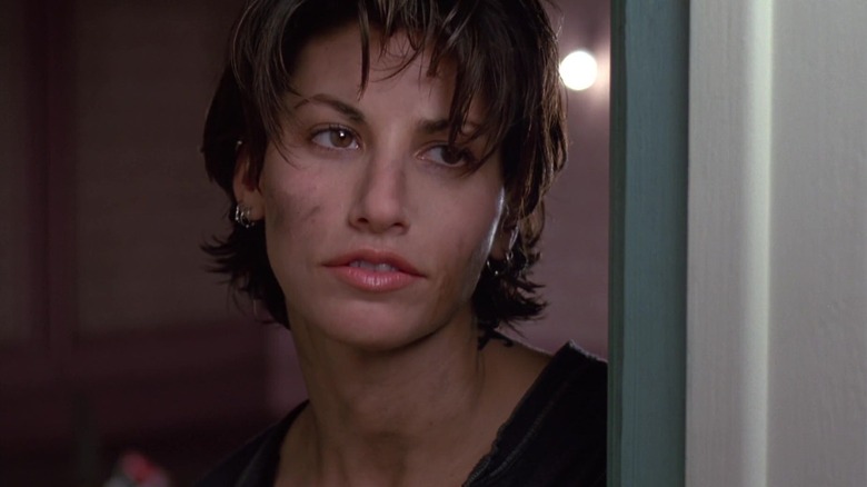 Gina Gershon cocks head