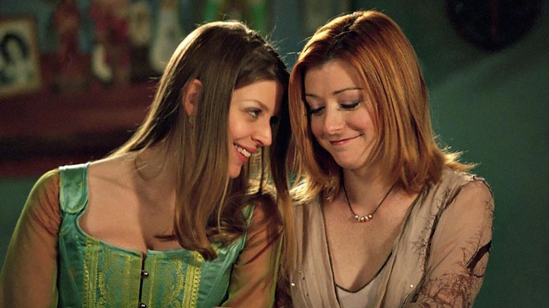 Willow and Tara canoodle