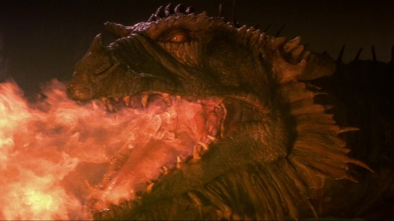 Vermithrax breaing fire