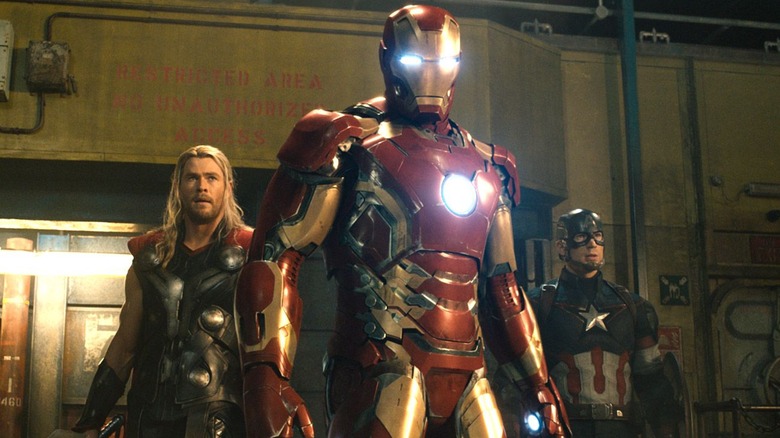 Thor, Iron Man, and Captain America