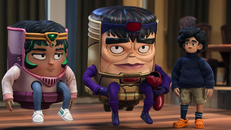 M.O.D.O.K. with his two children