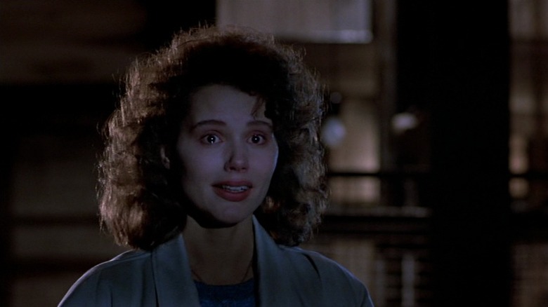 Geena Davis crying