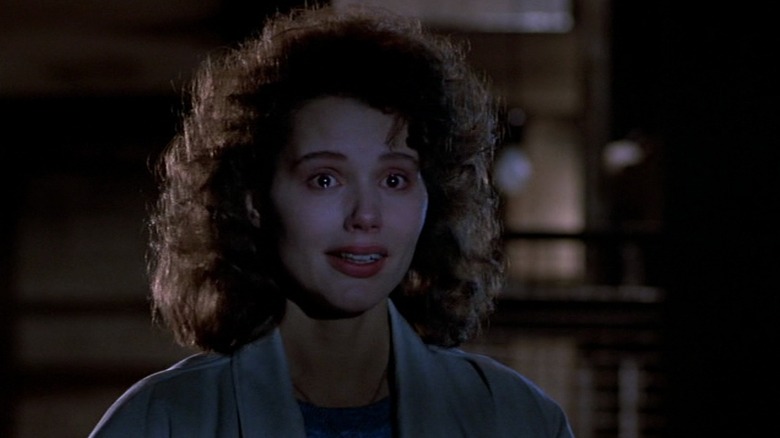 Geena Davis crying