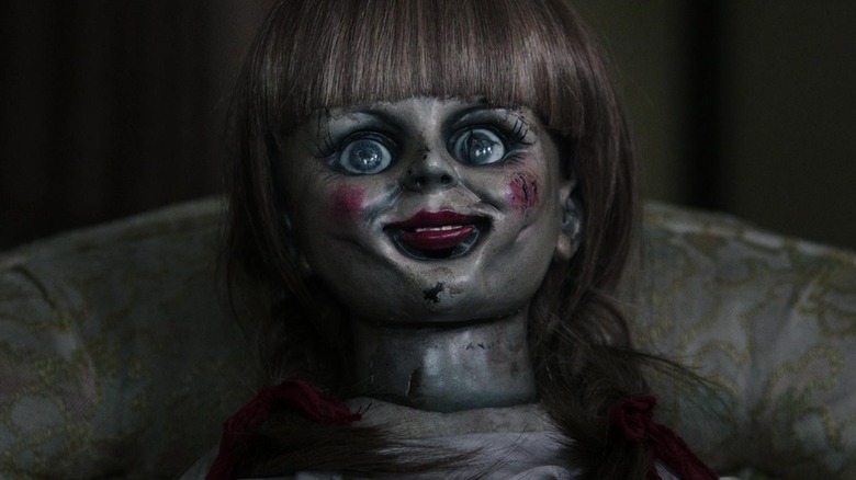 Annabelle doll staring