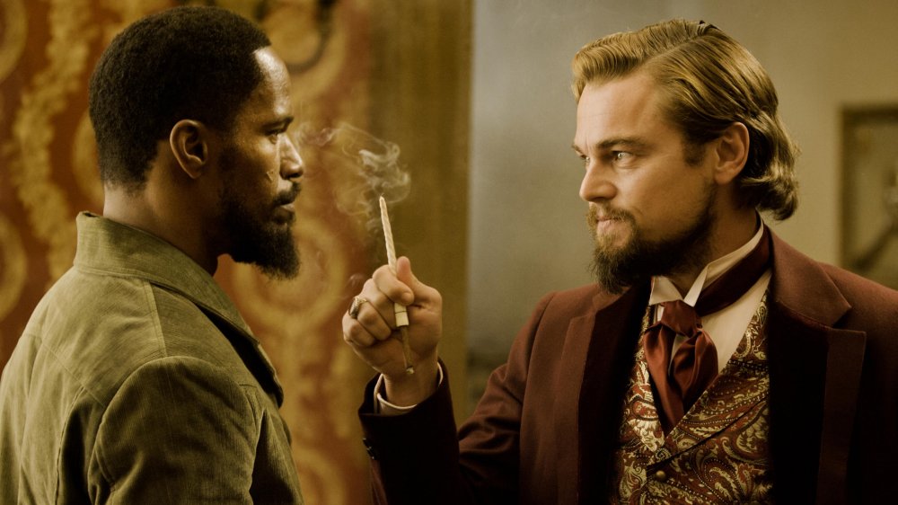 Jamie Foxx and Leonardo DiCaprio in Django Unchained