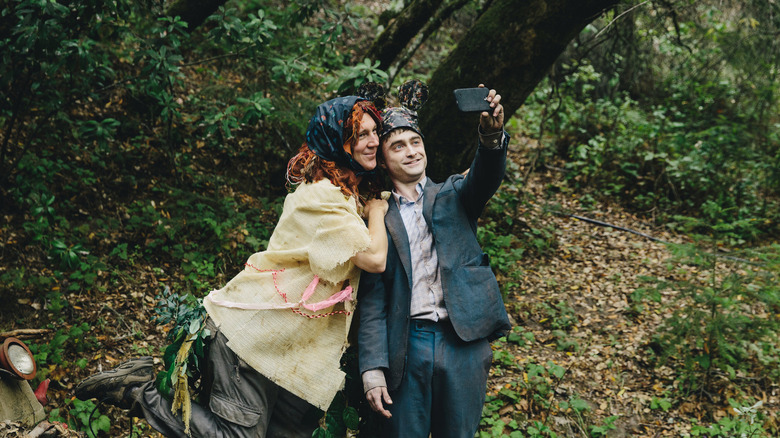 Manny wearing ridiculous grin