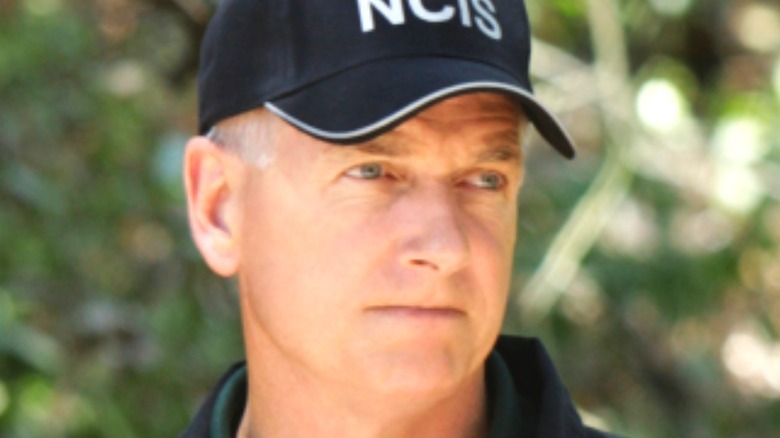 Mark Harmon wearing hat