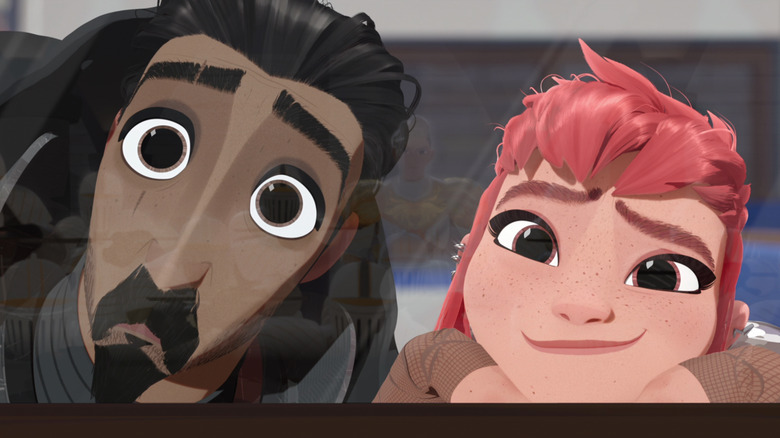 Ballister and Nimona looking