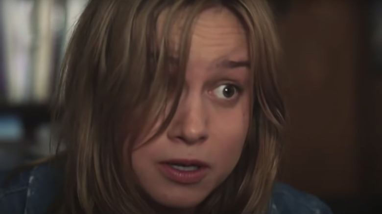 Brie Larson hair over eye