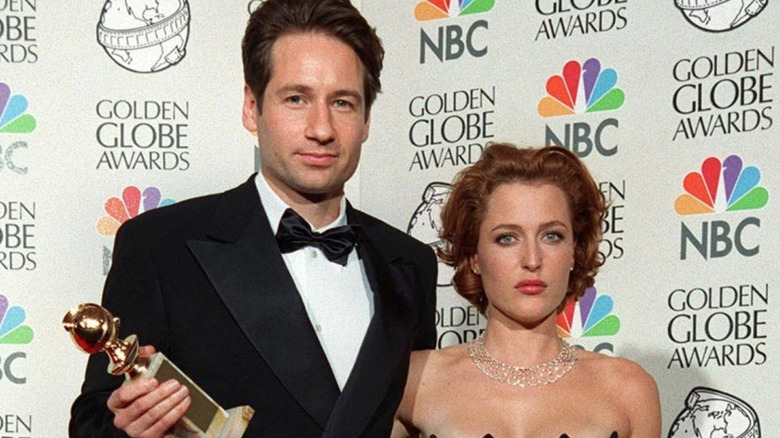David Duchovny with Gillian Anderson