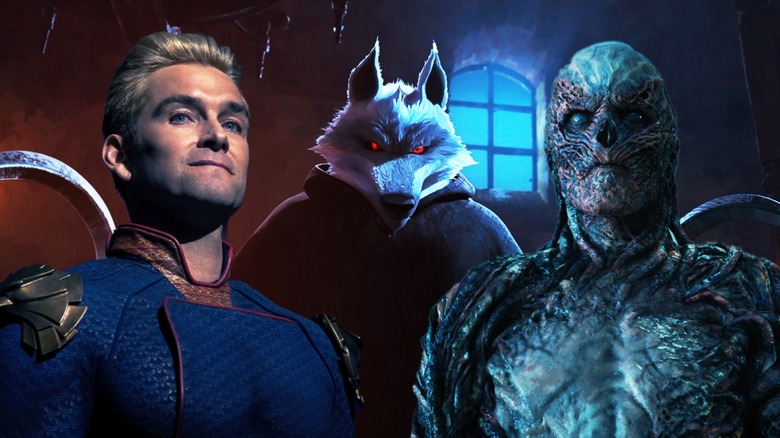 Homelander, Death, and Vecna stand side-by-side in composite