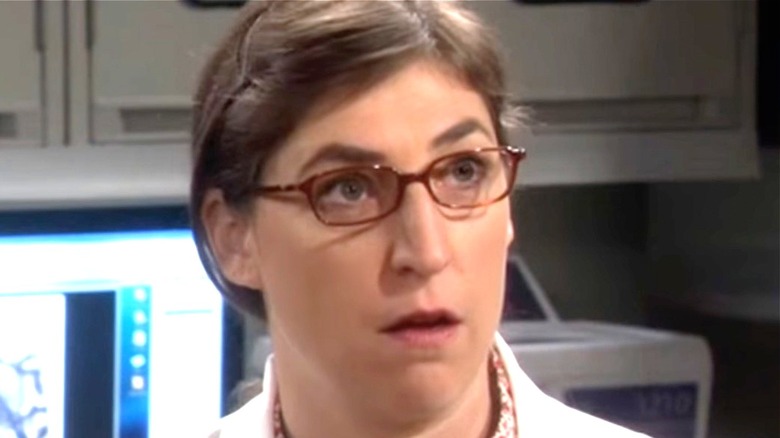 Dr. Amy Farrah Fowler wearing glasses