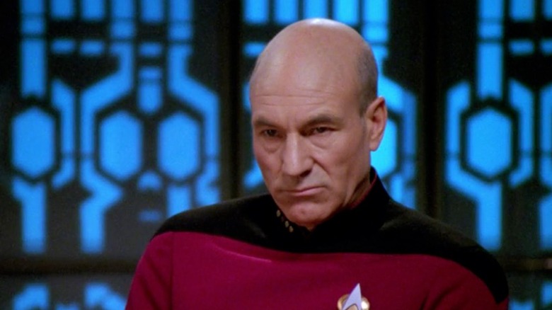 Patrick Stewart as Jean-Luc Picard in "The Drumhead"