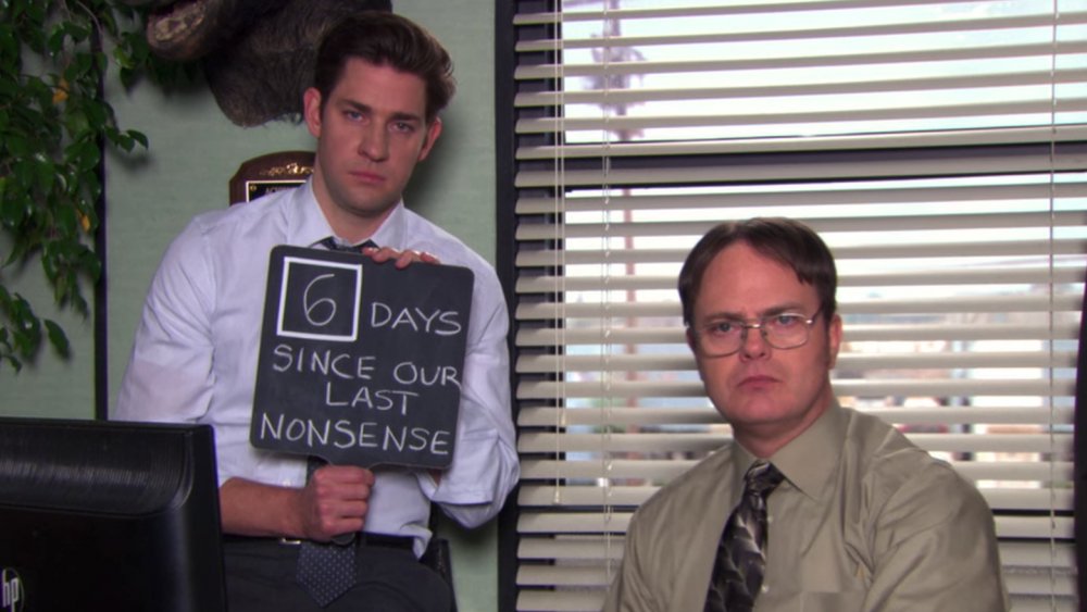 John Krasinski and Rainn Wilson in The Office