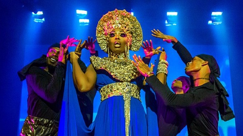 BeBe Zahara Benet in drag performing with dancers