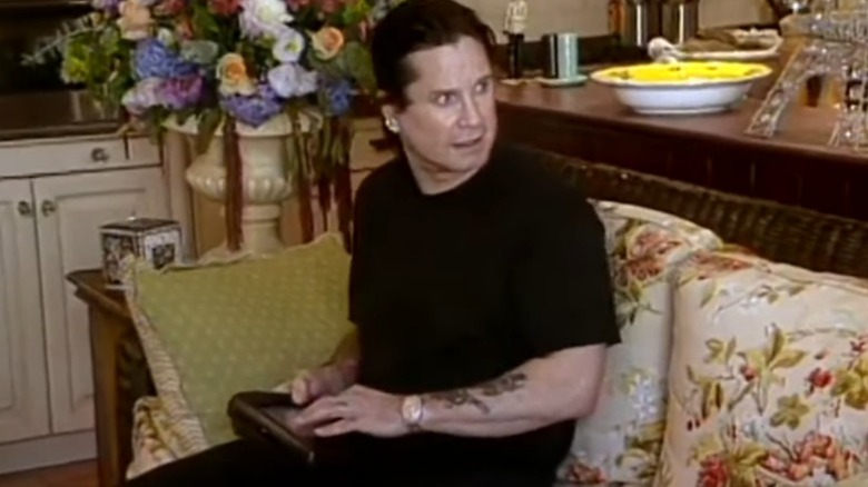 Ozzy Osbourne trying to use a TV remote