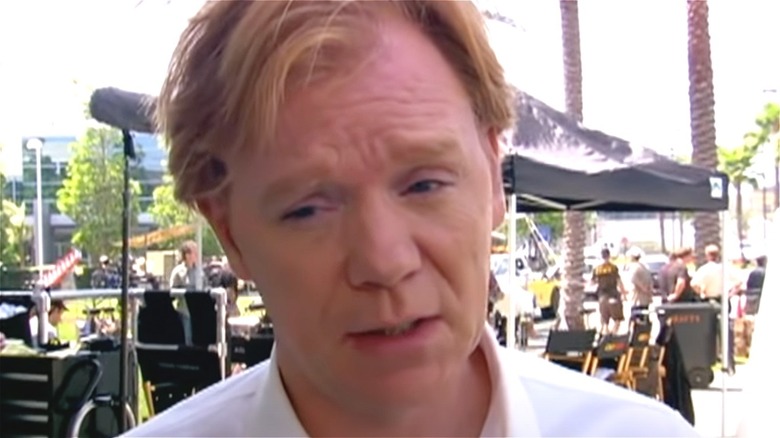 David Caruso interviewed behind the scenes