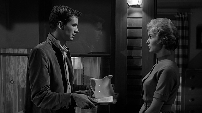 Norman Bates and Marion Crane in Psycho