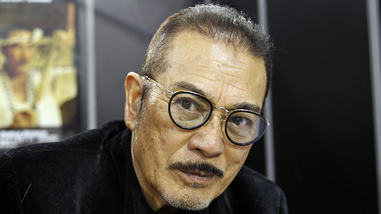 Sonny Chiba in glasses