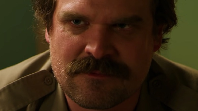 David Harbour listening