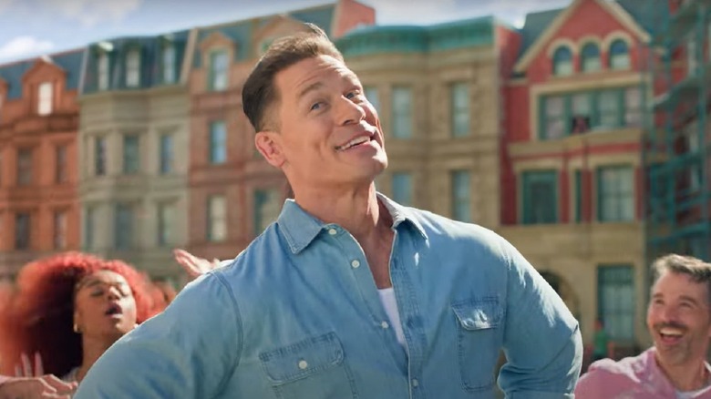 John Cena singing in street