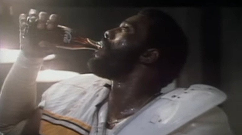 Joe Greene drinking coke