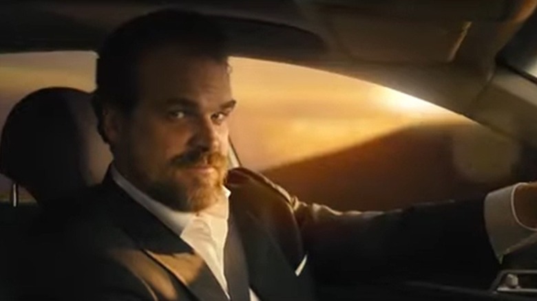 David Harbour driving