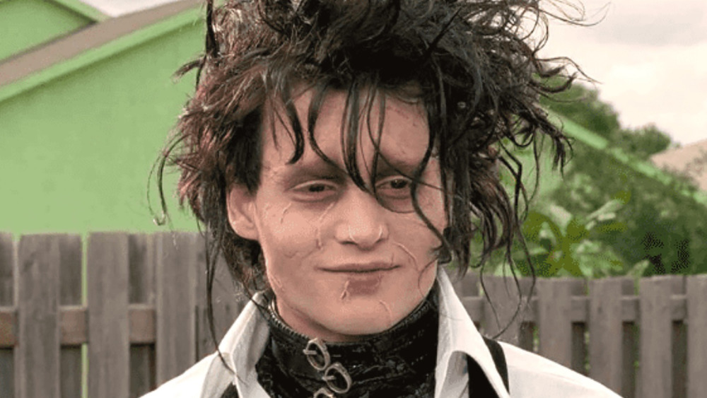 Edward Scissorhands smiling