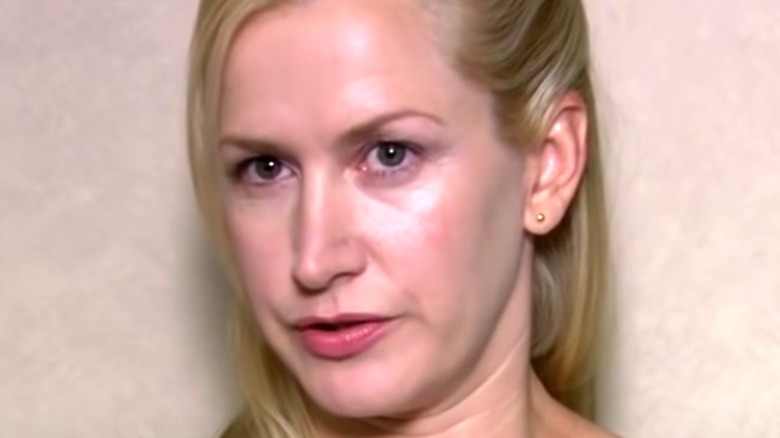 Angela Martin gossiping in The Office