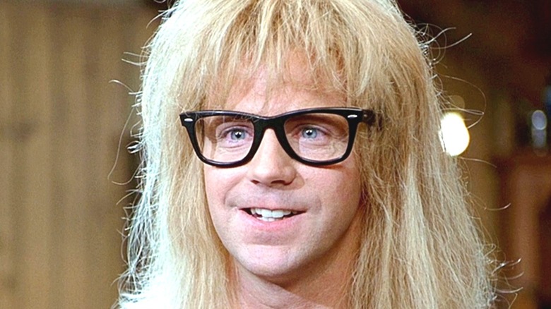 Garth Algar gives a nervous smile