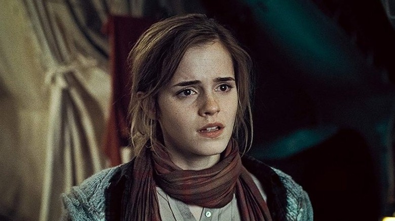 Hermione Granger looks upset in Deathly Hallows - Part 1 