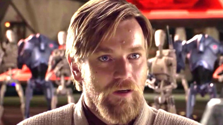Obi-Wan surprised Star Wars: Revenge of the Sith