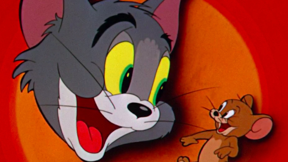 Tom and Jerry smiling